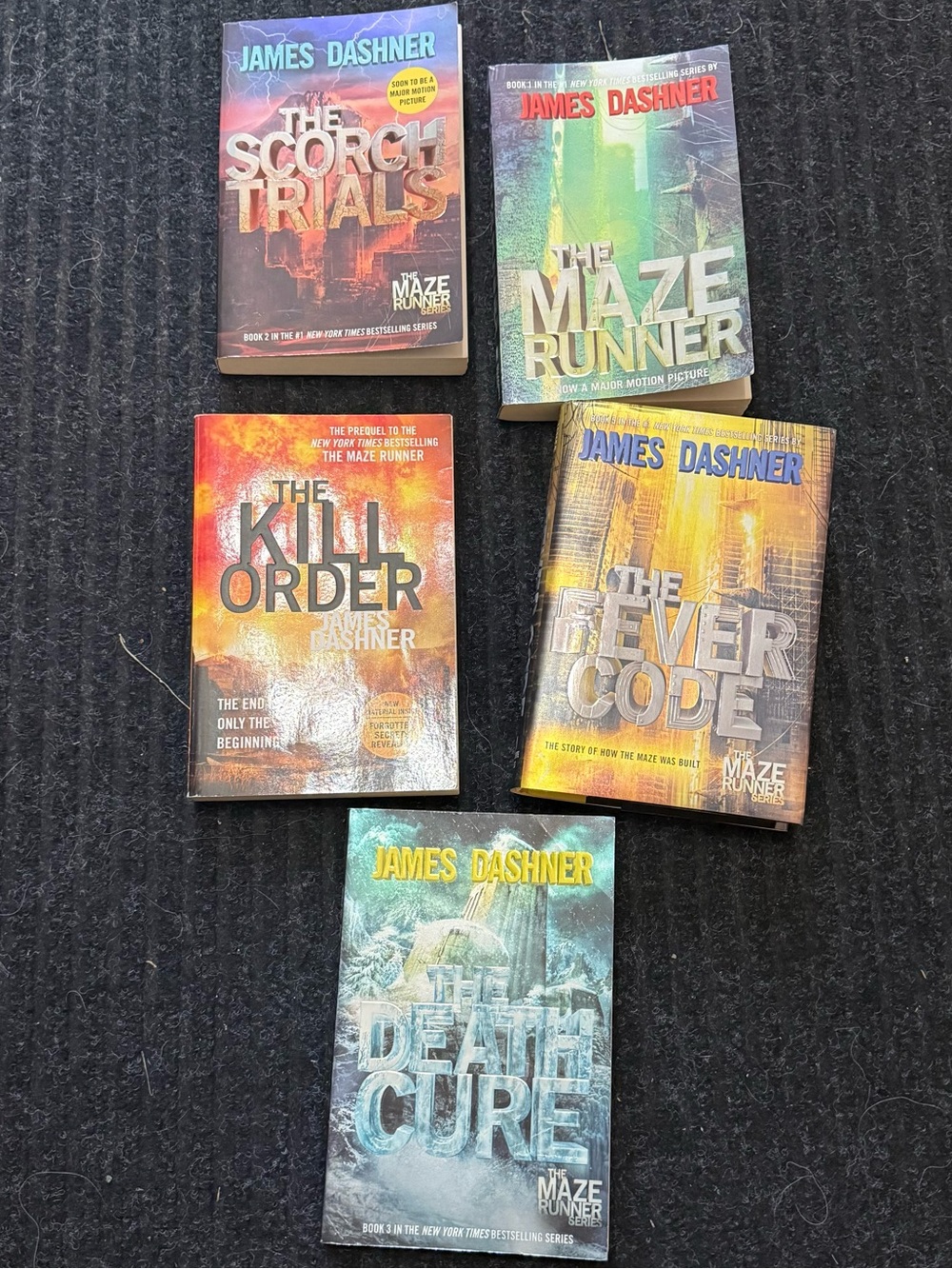 The Maze Runner Series Paperback Book Set - Multicolor